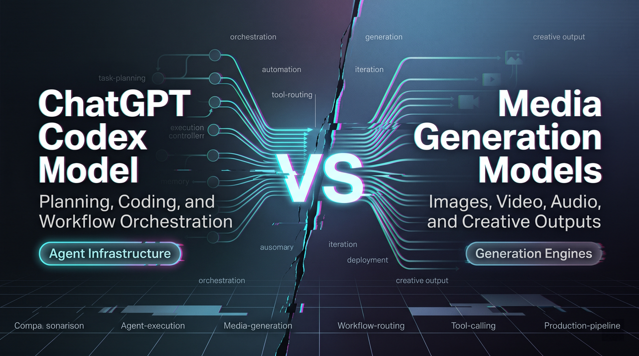 ChatGPT Codex Model vs Media Generation Models